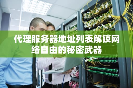 代理服务器地址列表解锁网络自由的秘密武器