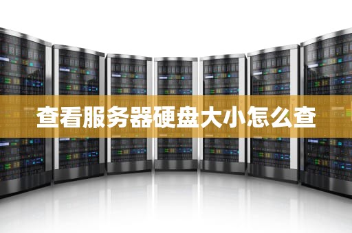 查看服务器硬盘大小怎么查