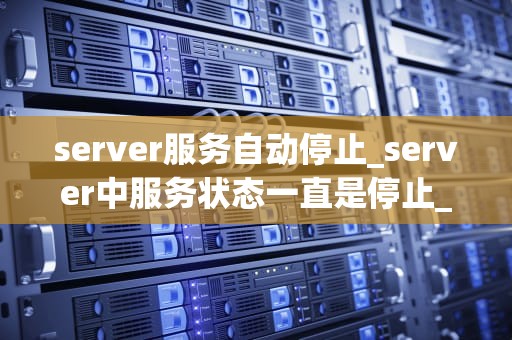 server服务自动停止_server中服务状态一直是停止_服务器服务自动停止的问题与解决方案