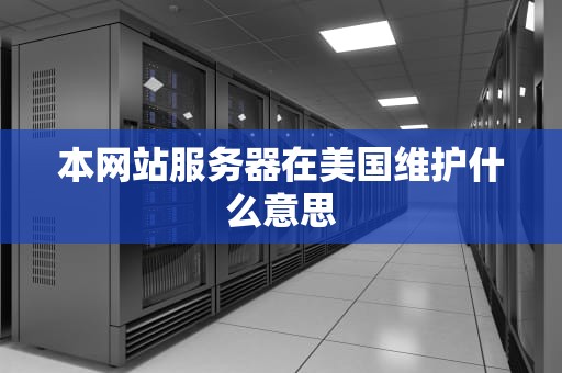 本网站服务器在美国维护什么意思