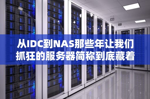 从IDC到NAS那些年让我们抓狂的服务器简称到底藏着什么秘密？