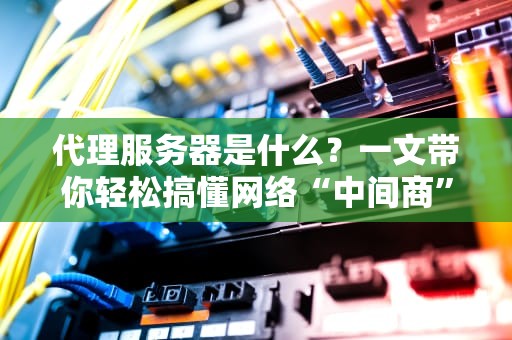 代理服务器是什么？一文带你轻松搞懂网络“中间商”的奥秘