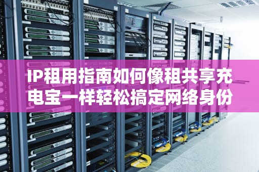IP租用指南如何像租共享充电宝一样轻松搞定网络身份？