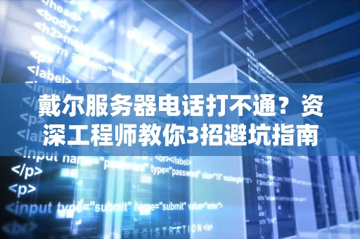 戴尔服务器电话打不通？资深工程师教你3招避坑指南（附骚操作）