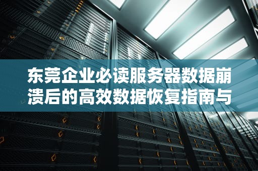 东莞企业必读服务器数据崩溃后的高效数据恢复指南与实战经验