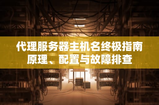 代理服务器主机名终极指南原理、配置与故障排查