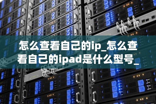 怎么查看自己的ip_怎么查看自己的ipad是什么型号_如何查看自己的IP地址