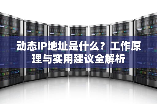动态IP地址是什么？工作原理与实用建议全解析