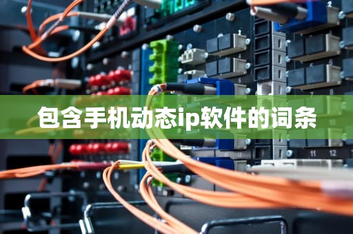 包含手机动态ip软件的词条
