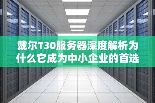 戴尔T30服务器深度解析为什么它成为中小企业的首选？