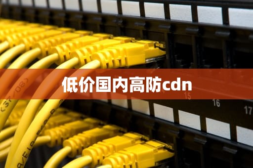 低价国内高防cdn