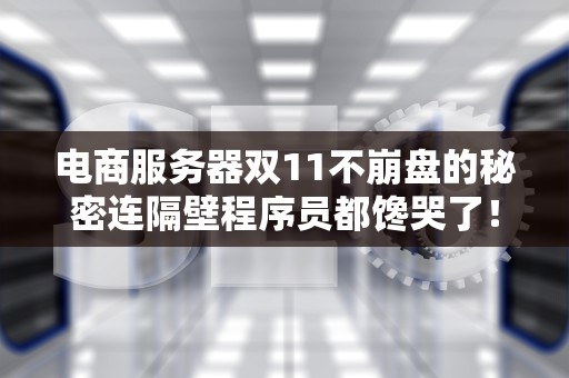 电商服务器双11不崩盘的秘密连隔壁程序员都馋哭了！