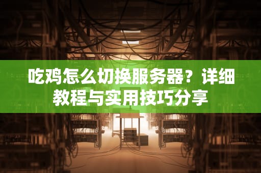 吃鸡怎么切换服务器？详细教程与实用技巧分享