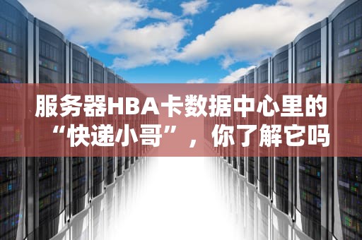 服务器HBA卡数据中心里的“快递小哥”，你了解它吗？
