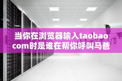 当你在浏览器输入taobaocom时是谁在帮你呼叫马爸爸？揭秘互联网世界的翻译官——域名服务器