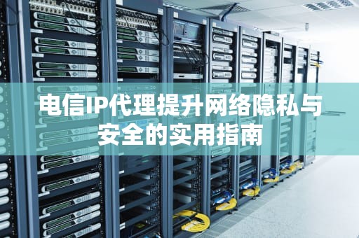 电信IP代理提升网络隐私与安全的实用指南