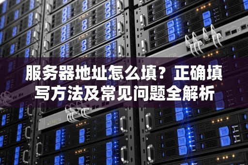 服务器地址怎么填？正确填写方法及常见问题全解析