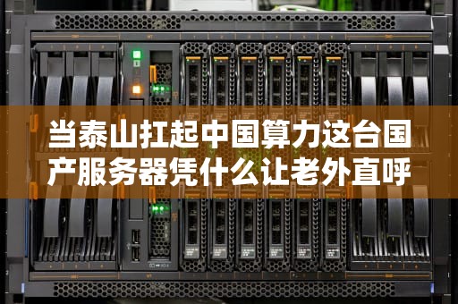 当泰山扛起中国算力这台国产服务器凭什么让老外直呼不讲武德？
