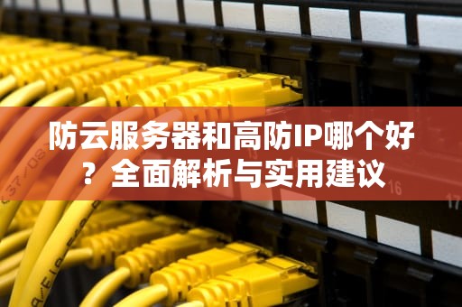 防云服务器和高防IP哪个好？全面解析与实用建议