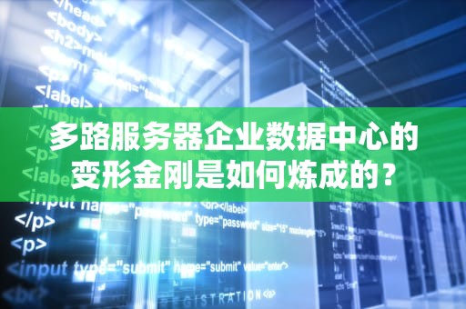 多路服务器企业数据中心的变形金刚是如何炼成的？