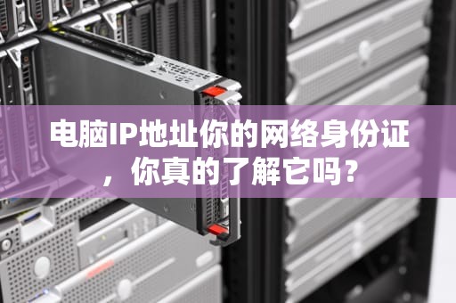 电脑IP地址你的网络身份证，你真的了解它吗？