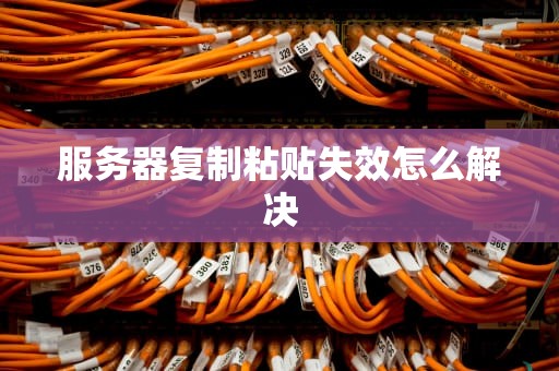 服务器复制粘贴失效怎么解决