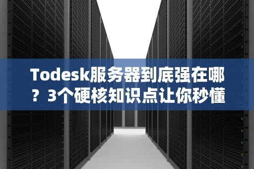 Todesk服务器到底强在哪？3个硬核知识点让你秒懂远程控制黑科技！