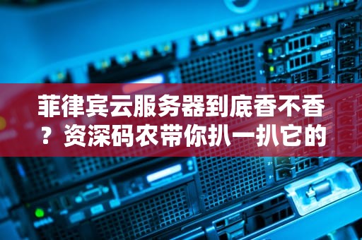 菲律宾云服务器到底香不香？资深码农带你扒一扒它的三大优势与避坑指南