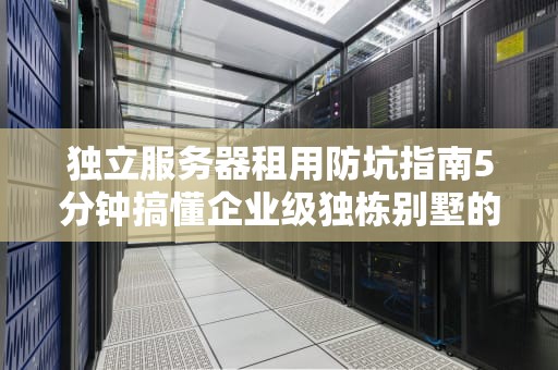 独立服务器租用防坑指南5分钟搞懂企业级独栋别墅的正确打开方式