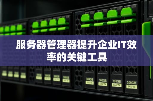服务器管理器提升企业IT效率的关键工具