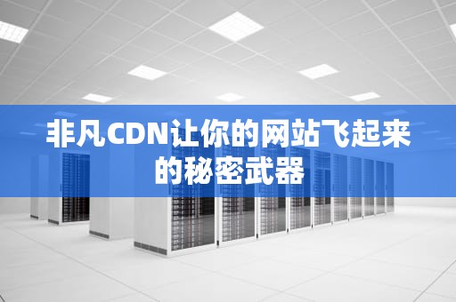 非凡CDN让你的网站飞起来的秘密武器