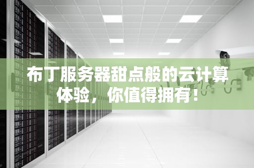 布丁服务器甜点般的云计算体验，你值得拥有！