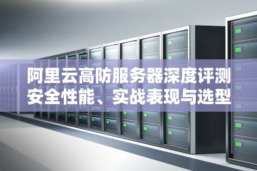 阿里云高防服务器深度评测安全性能、实战表现与选型指南