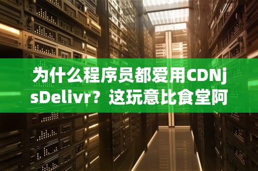 为什么程序员都爱用CDNjsDelivr？这玩意比食堂阿姨手速还快！