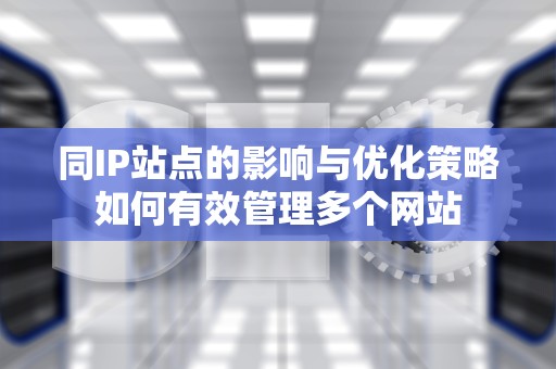 同IP站点的影响与优化策略如何有效管理多个网站