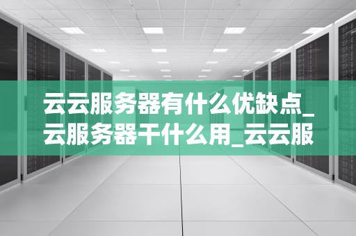 云云服务器有什么优缺点_云服务器干什么用_云云服务器的优缺点分析