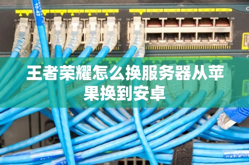 王者荣耀怎么换服务器从苹果换到安卓