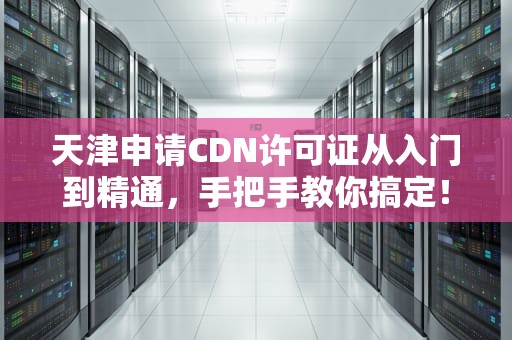 天津申请CDN许可证从入门到精通，手把手教你搞定！