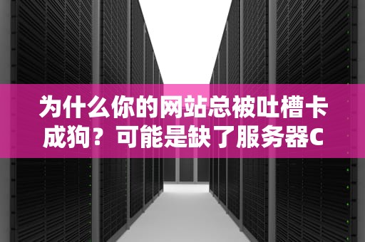 为什么你的网站总被吐槽卡成狗？可能是缺了服务器CDN这个加速神器！