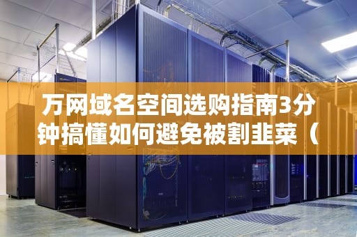 万网域名空间选购指南3分钟搞懂如何避免被割韭菜（附骚操作彩蛋）