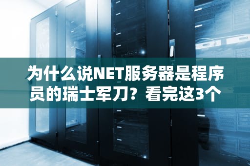 为什么说NET服务器是程序员的瑞士军刀？看完这3个实战案例我悟了