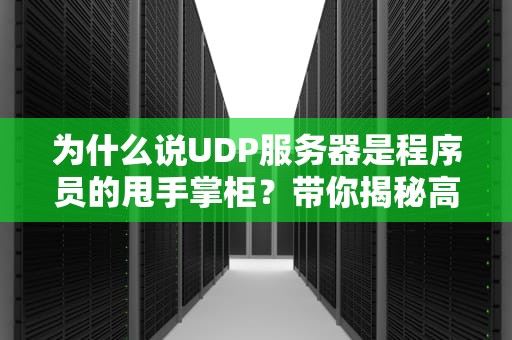 为什么说UDP服务器是程序员的甩手掌柜？带你揭秘高性能传输的佛系哲学