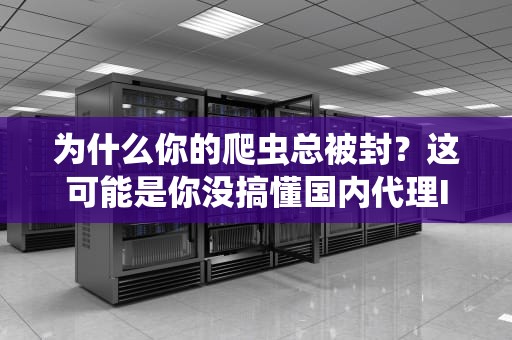 为什么你的爬虫总被封？这可能是你没搞懂国内代理IP的套娃艺术！
