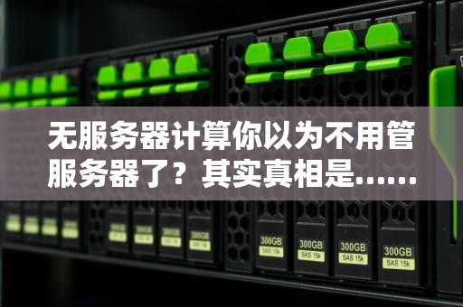 无服务器计算你以为不用管服务器了？其实真相是……