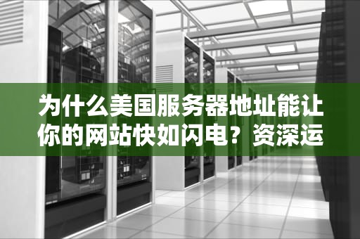 为什么美国服务器地址能让你的网站快如闪电？资深运维的硬核科普来了