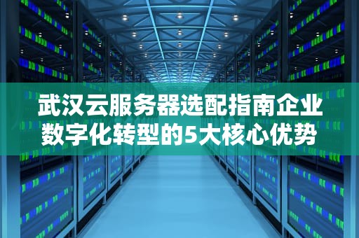 武汉云服务器选配指南企业数字化转型的5大核心优势与实战建议