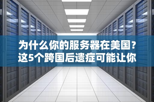 为什么你的服务器在美国？这5个跨国后遗症可能让你哭晕在厕所！