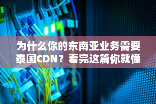 为什么你的东南亚业务需要泰国CDN？看完这篇你就懂了！（附实操避坑指南）