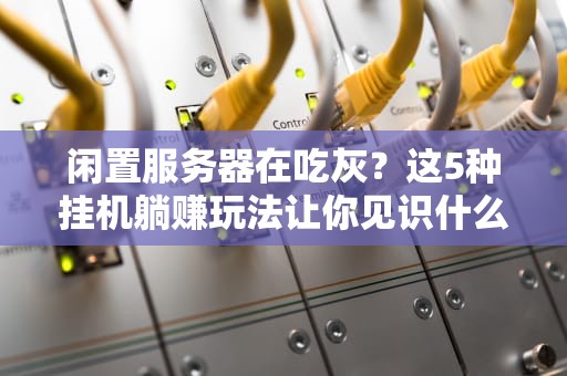 闲置服务器在吃灰？这5种挂机躺赚玩法让你见识什么叫真正的云印钞机