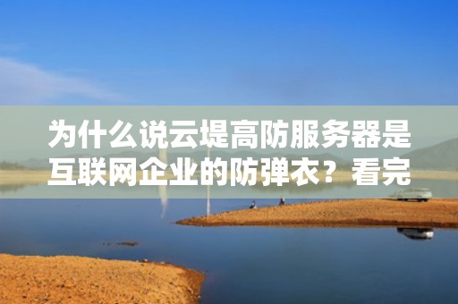 为什么说云堤高防服务器是互联网企业的防弹衣？看完这篇你就懂了